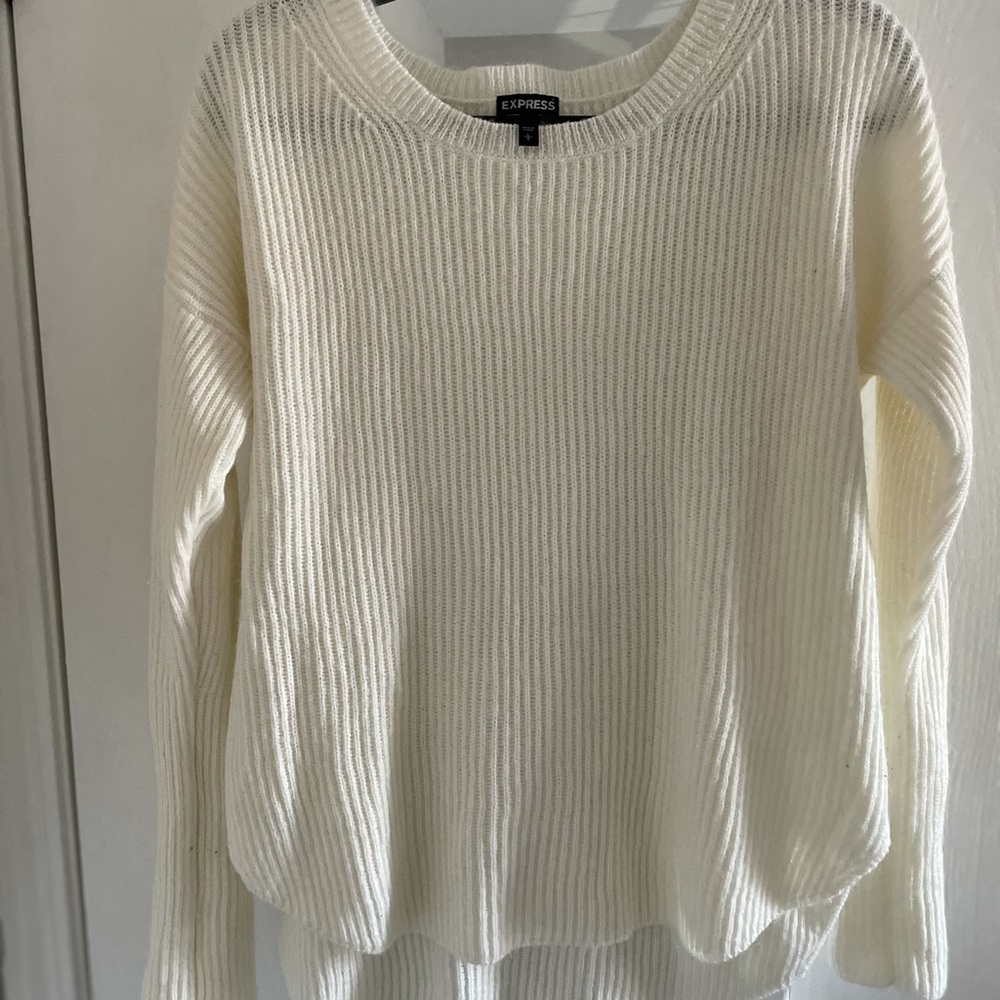 Express cream sweater